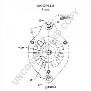 A0012913JB | PRESTOLITE LEECE NEVILLE | ALTERNATOR A0012913JB 