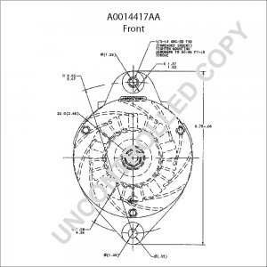 A0014417AA | PRESTOLITE LEECE NEVILLE | ALTERNATOR A0014417AA 