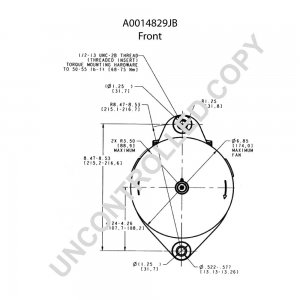 A0014829JB | PRESTOLITE LEECE NEVILLE | ALTERNATOR 12V 145A A0014829JB 4829JB