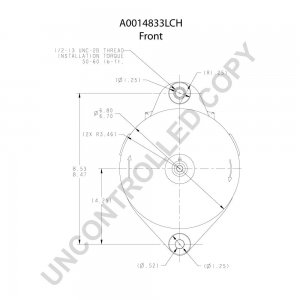 A0014833LCH | PRESTOLITE LEECE NEVILLE | ALTERNATOR A0014833LCH 