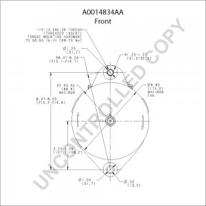 A0014834AA | PRESTOLITE LEECE NEVILLE | ALTERNATOR A0014834AA 