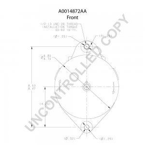 A0014872AA | PRESTOLITE LEECE NEVILLE | ALTERNATOR A0014872AA 