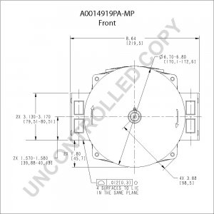 A0014919PA-MP | PRESTOLITE LEECE NEVILLE | ALTERNATOR A0014919PA-MP 