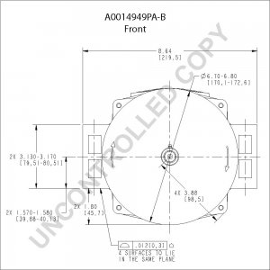 A0014949PA-B | PRESTOLITE LEECE NEVILLE | ALTERNATOR A0014949PA-B 