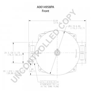 A0014958PA | PRESTOLITE LEECE NEVILLE | ALTERNATOR A0014958PA 