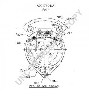 A0017604JA | PRESTOLITE LEECE NEVILLE | ALTERNATOR A0017604JA 