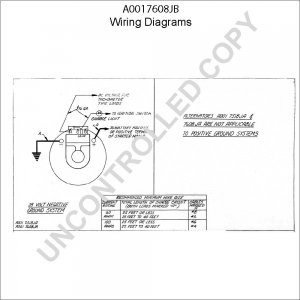 A0017608JB | PRESTOLITE LEECE NEVILLE | ALTERNATOR A0017608JB 