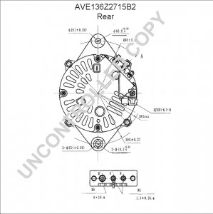 AVE136Z2715B2 | PRESTOLITE LEECE NEVILLE | ALTERNATOR 24V 70 AMP AVE136Z2715B2 AVE136Z2715B3