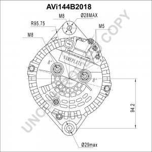 AVI144B2018 | PRESTOLITE LEECE NEVILLE | ALTERNATOR 12V 150AMP AVI144B2018 AVI144B2018