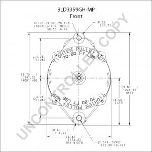 BLD3359GH-MP | PRESTOLITE LEECE NEVILLE | ALTERNATOR BLD3359GH-MP 