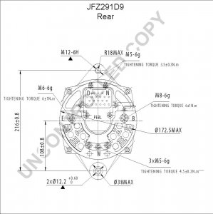 JFZ291D9 | PRESTOLITE LEECE NEVILLE | PEBL ALTERNATOR 24V 90 AMP JFZ291D9 JFZ291D9