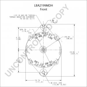 LBA2199MDH | PRESTOLITE LEECE NEVILLE | ALTERNATOR LBA2199MDH 