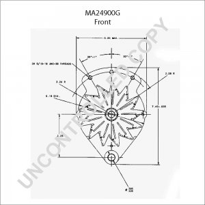 MA24900G | PRESTOLITE LEECE NEVILLE | ALTERNATOR 24V 35 AMP UNIVERSAL MA24900G 110-94