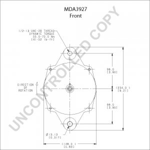 MDA3927 | PRESTOLITE LEECE NEVILLE | ALTERNATOR MDA3927 