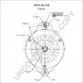 A0012824JB | PRESTOLITE LEECE NEVILLE | ALTERNATOR A0012824JB 