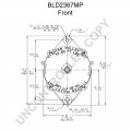 BLD2367MP | PRESTOLITE LEECE NEVILLE | ALTERNATOR BLD 12V 200A BRSH-HEX-CP BLD2367MP BLD2367MP