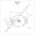 MDP3941 | PRESTOLITE LEECE NEVILLE | ALTERNATOR MTU FOR 2000CR MARINE ENGINE MDP3941 MDP3941