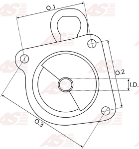 UD801435(BOSCH)SBR | AUTO STARTER | GÅ‚owica do rozrusznika UD801435(BOSCH)SBR 