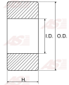 EU62032RS | AUTO STARTER | ŁOŻYSKO EU62032RS 