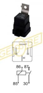 9.9316.1 | IKA - GEBE | Relay w. skirt 24V, 20A, T1, C1 9.9316.1 