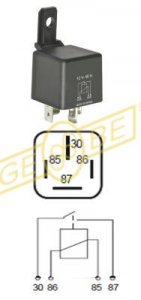 9.9341.1 | IKA - GEBE | Multifunct. Relay 12V, 50A, w. bracket 9.9341.1 