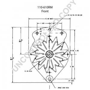 110-610RM | PRESTOLITE LEECE NEVILLE | ALTERNATOR [PL] 110-610RM [12V][37A]  110-610RM 