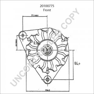 20100775 | PRESTOLITE LEECE NEVILLE | ALTERNATOR 12V 72A NISSAN BLUEBIRD 20100775 20100775