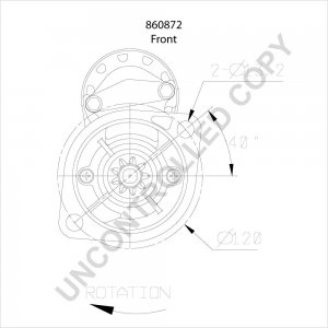 860872 | PRESTOLITE LEECE NEVILLE | ROZRUSZNIK REPLACEMENT FOR PERKINS 2873K401-DENSO 860872 860872