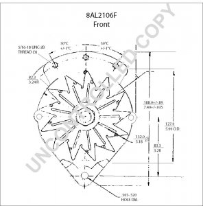 8AL2106F | PRESTOLITE LEECE NEVILLE | ALTERNATOR 8AL2106F 