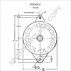 8TA3052C | PRESTOLITE LEECE NEVILLE | ALTERNATOR 8TA3052C 