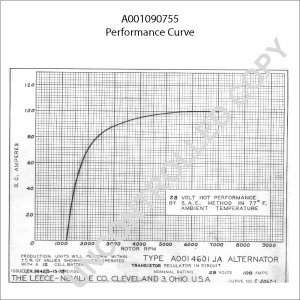 A001090755 | PRESTOLITE LEECE NEVILLE | ALTERNATOR A001090755 