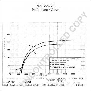 A001090774 | PRESTOLITE LEECE NEVILLE | ALTERNATOR A001090774 