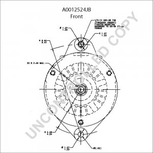 A0012524JB | PRESTOLITE LEECE NEVILLE | ALTERNATOR A0012524JB 