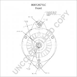 A0012671LC | PRESTOLITE LEECE NEVILLE | ALTERNATOR A0012671LC 