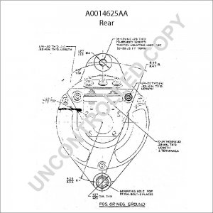 A0014625AA | PRESTOLITE LEECE NEVILLE | ALTERNATOR A0014625AA 