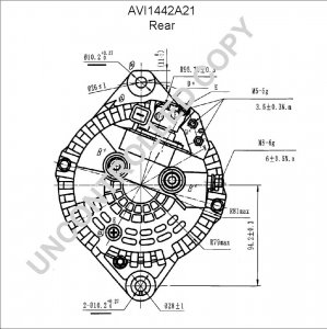 AVI1442A21 | PRESTOLITE LEECE NEVILLE | ALTRERNATOR 12V 125AMP AVI1442A21 AVI1442A21-0000XW