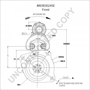 M93R3024SE | PRESTOLITE LEECE NEVILLE | ROZRUSZNIK M93 24V 6KW M93R3024SE M93R3024SE