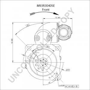 M93R3040SE | PRESTOLITE LEECE NEVILLE | ROZRUSZNIK M93 24V 6KW M93R3040SE M93R3040SE