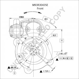 M93R3043SE | PRESTOLITE LEECE NEVILLE | ROZRUSZNIK M93 24V 6KW M93R3043SE M93R3043SE