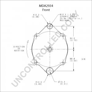 MDA2934 | PRESTOLITE LEECE NEVILLE | ALTERNATOR 12V 130A MDA - 2 SPL MDA2934 MDA2934