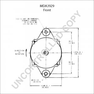 MDA3929 | PRESTOLITE LEECE NEVILLE | ALTERNATOR [PL] [24V][80A] MDA3929 