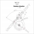 860112Z | PRESTOLITE LEECE NEVILLE | ROZRUSZNIK 24V 4KW DAF, PERKINS 860112Z 860112Z