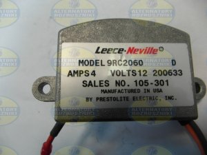 9RC2060 | PRESTOLITE LEECE NEVILLE | REGULATOR 105-301 9RC2060 105-301